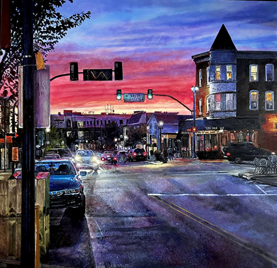 Sunset Over Bridge Street